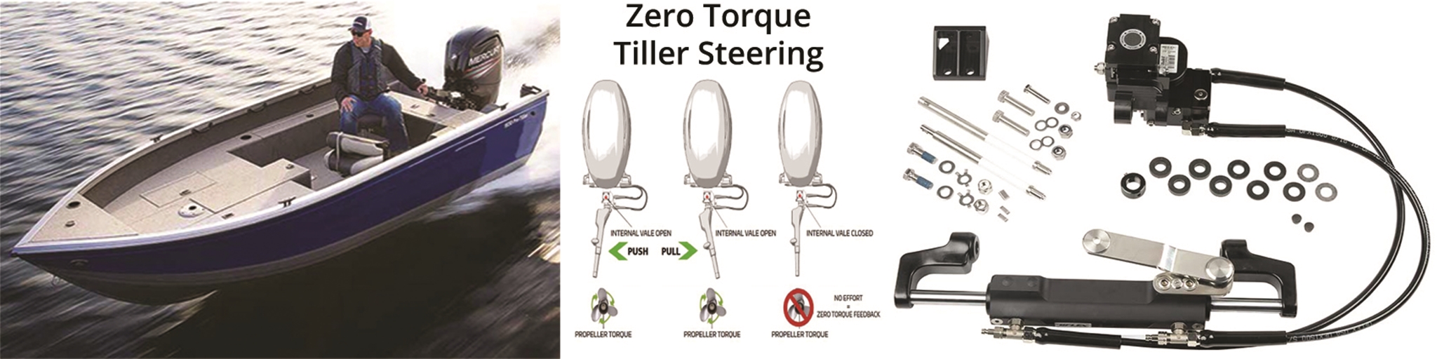 ZTF Boat Steering Systems ZTF Boat Steering Systems For Mercury Outboards Yamaha Outboards and Suzuki Outboards