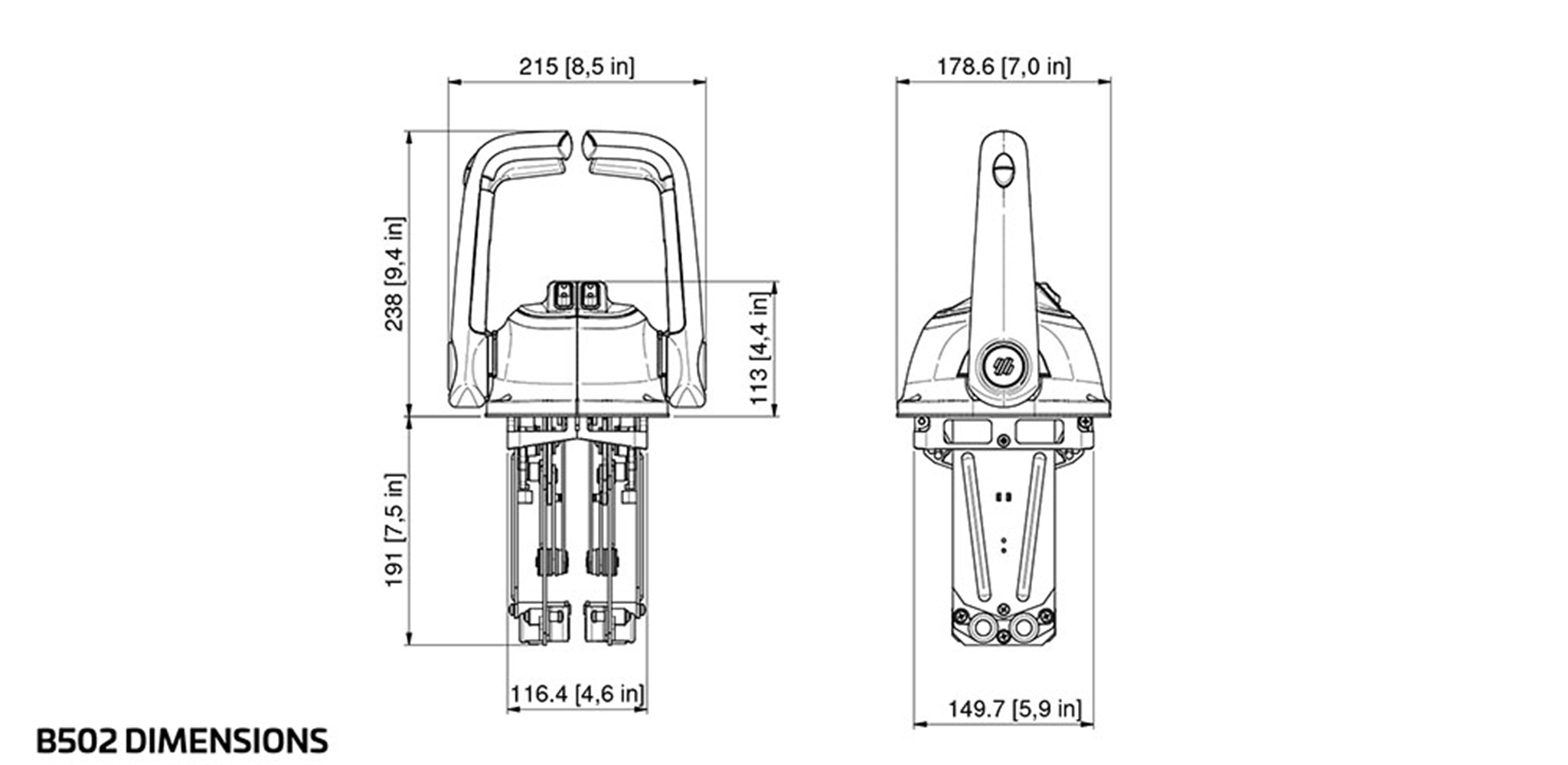 B502CHL 43029 U Dual Lever Chrome Controller Specifications