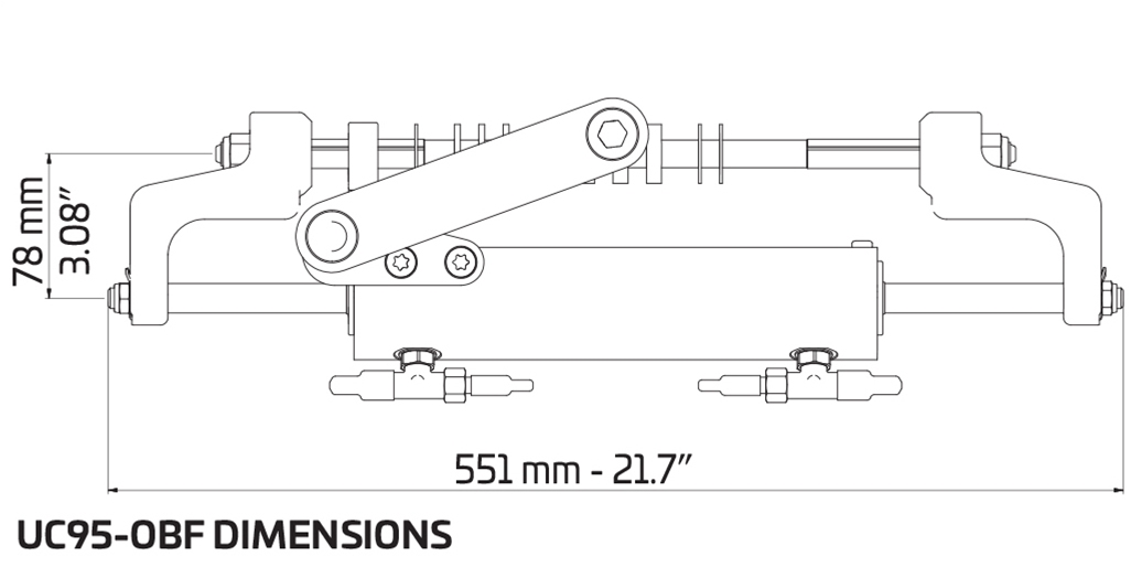 UC95OBF Steering Cylinder Specifications