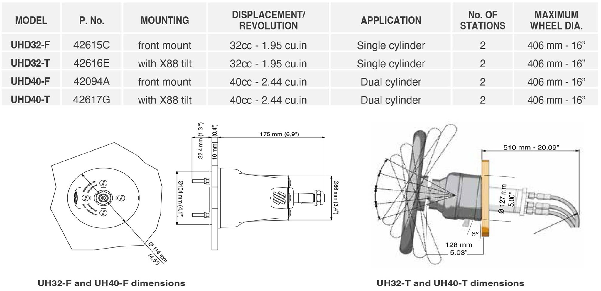 MD2 UHD40T 42095C With Tilt Second Station Helm MasterDrive Kit MD2 UHD40T 42095C With Tilt Second Station Helm MasterDrive Kit Specifications