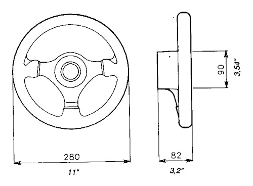 V45 Steering Wheel Specs