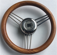 V25M Polished Teak Grip Ss Spokes