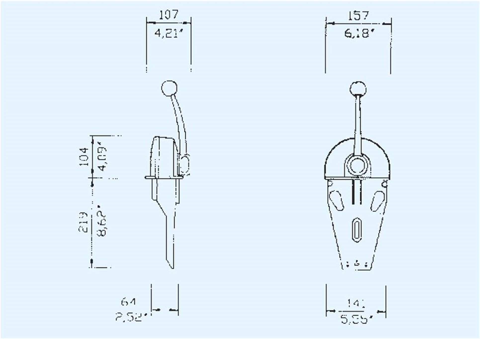 B103 Top Mount Single Engine Control