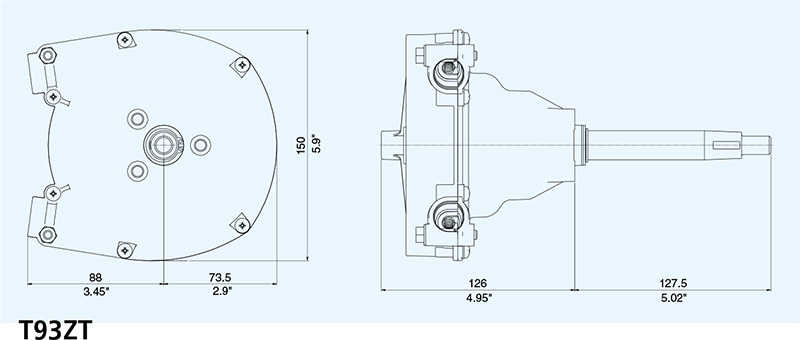 T93ZT - 42648 U - Zero torque single cable Rotary Steering Helm