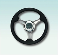 V21B Firm Grip Black Poly Steering Wheel 13.8"