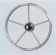 V43 Stainless Steel Steering Wheel 15.5" Dia