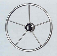 V43 Stainless Steel Steering Wheel 15.5" Dia