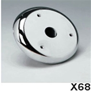 X68 Chrome Bezel for Rear Mount Helm Pumps