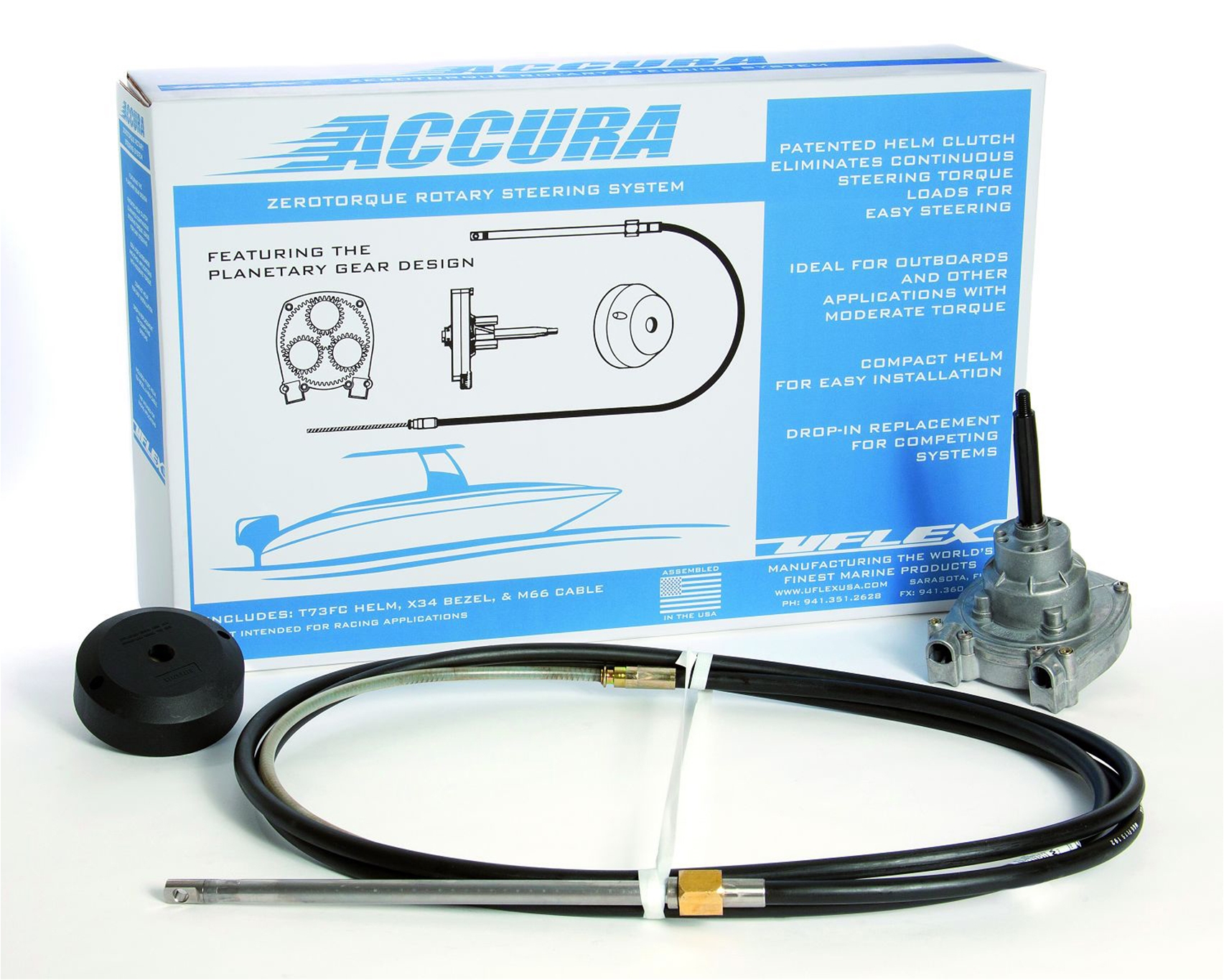 Accura™ 18 Feet No Feedback W/Tilt Packaged Steering System