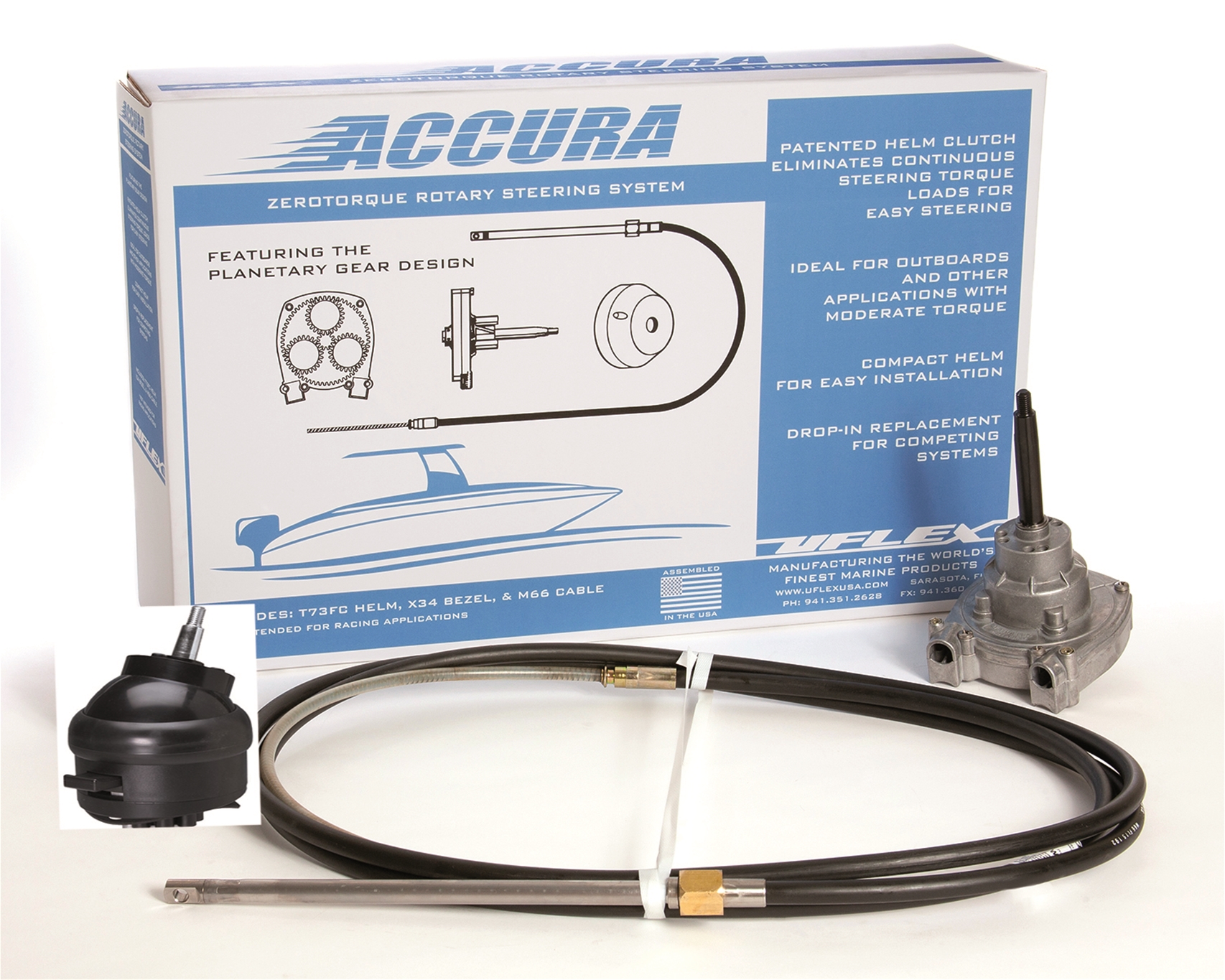 Accura™ 12 Feet No Feedback W/Tilt Packaged Steering System