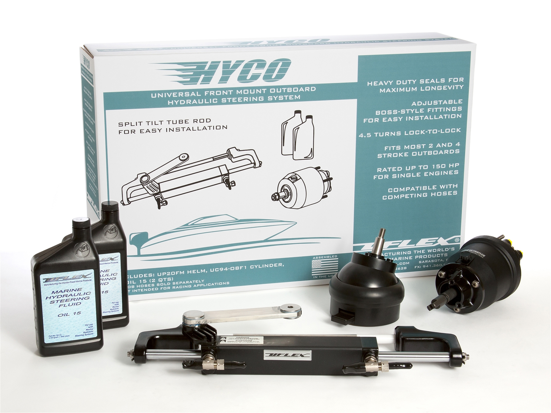 Hyco 3T Tilt Hydraulic Steering Package
