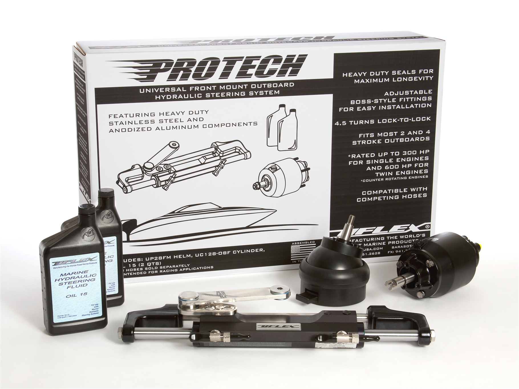 Protech-1T Complete Hydraulic Steering System
