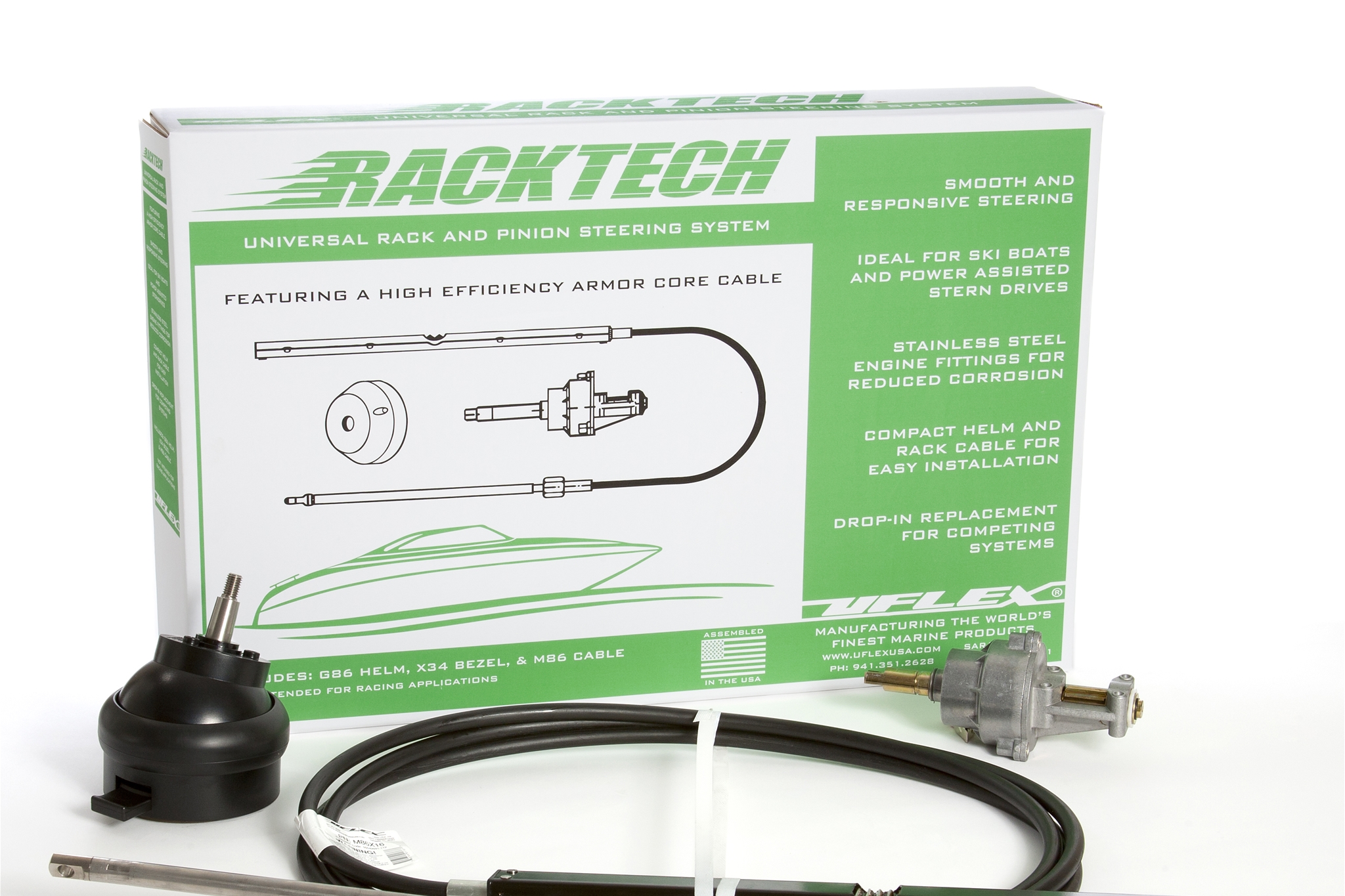 Racktech™10 Feet W/Tilt Rack And Pinion Packaged Steering System