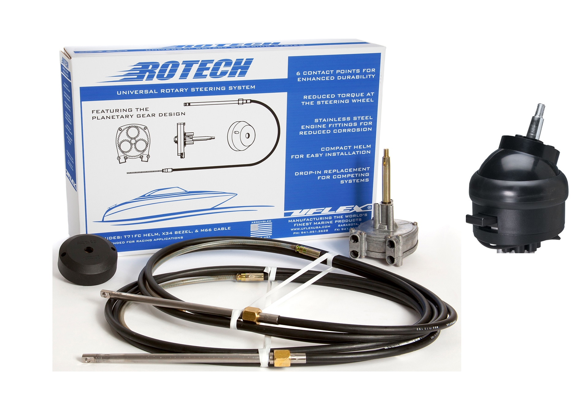 Rotech I-10 Feet Packaged Steering System W/Tilt