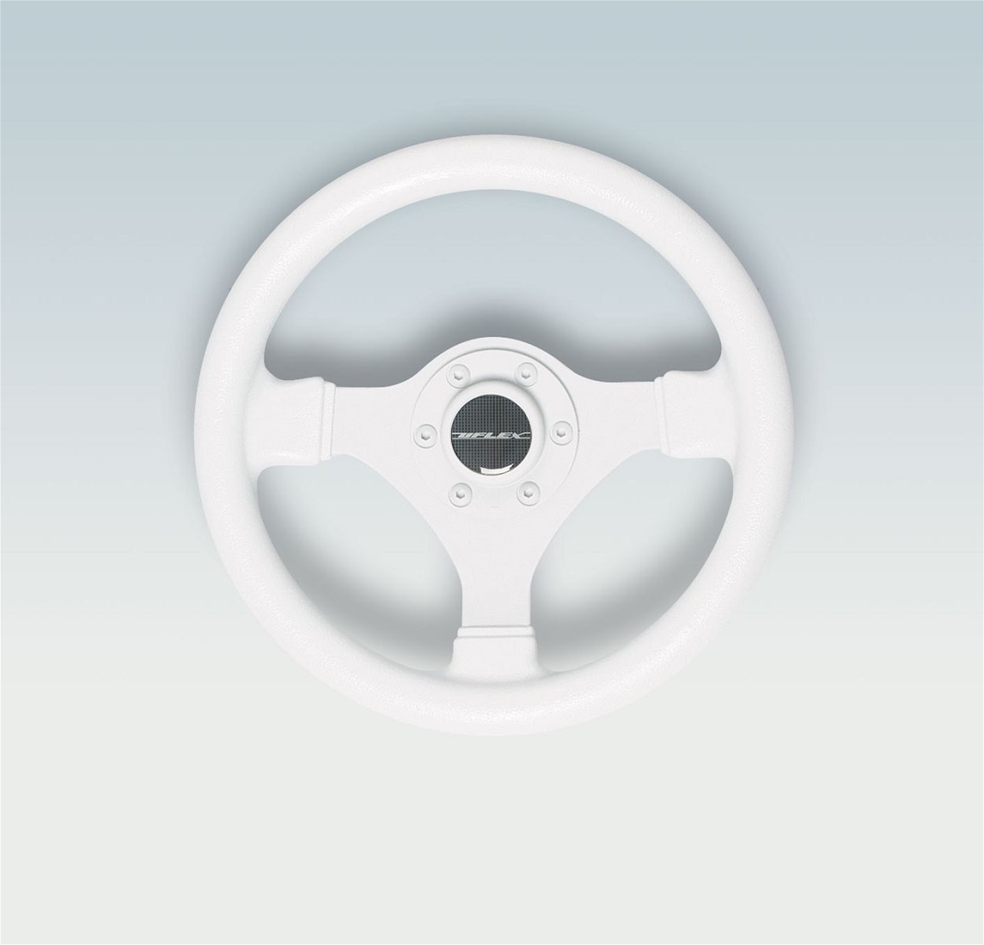 Ultraflex V45W 38049 P 3-Spoke White Steering Wheel