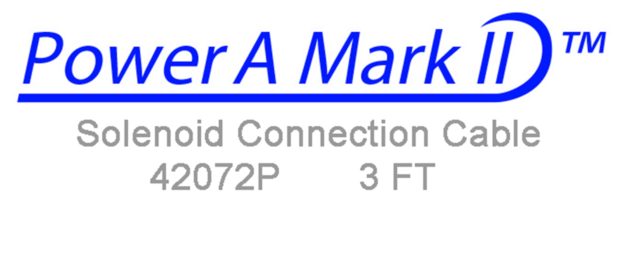42072P Solenoid Connection Cable 3 Ft Length