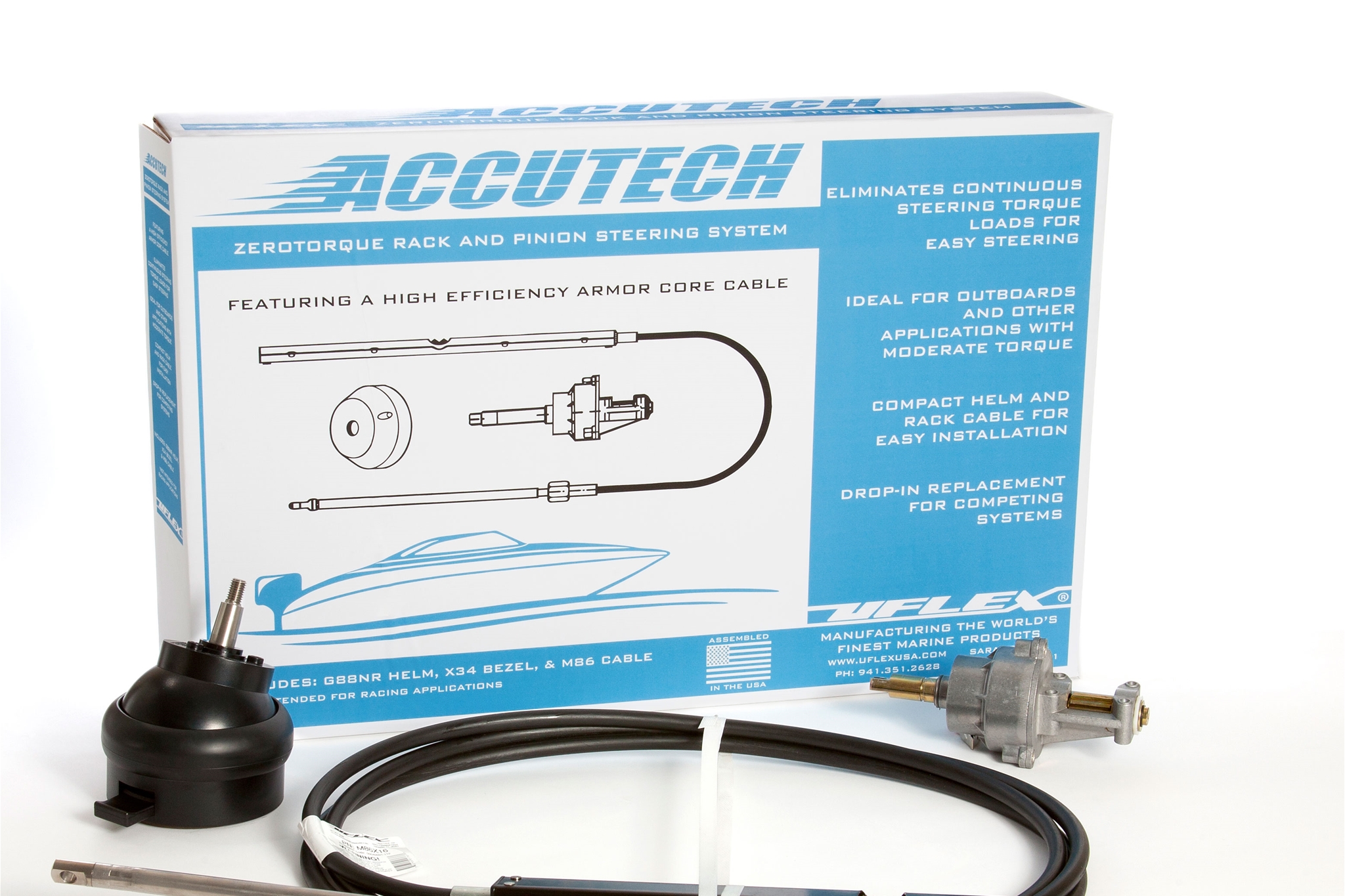Accutech™ 10 Feet W/Tilt Zerotorque Packaged Steering System