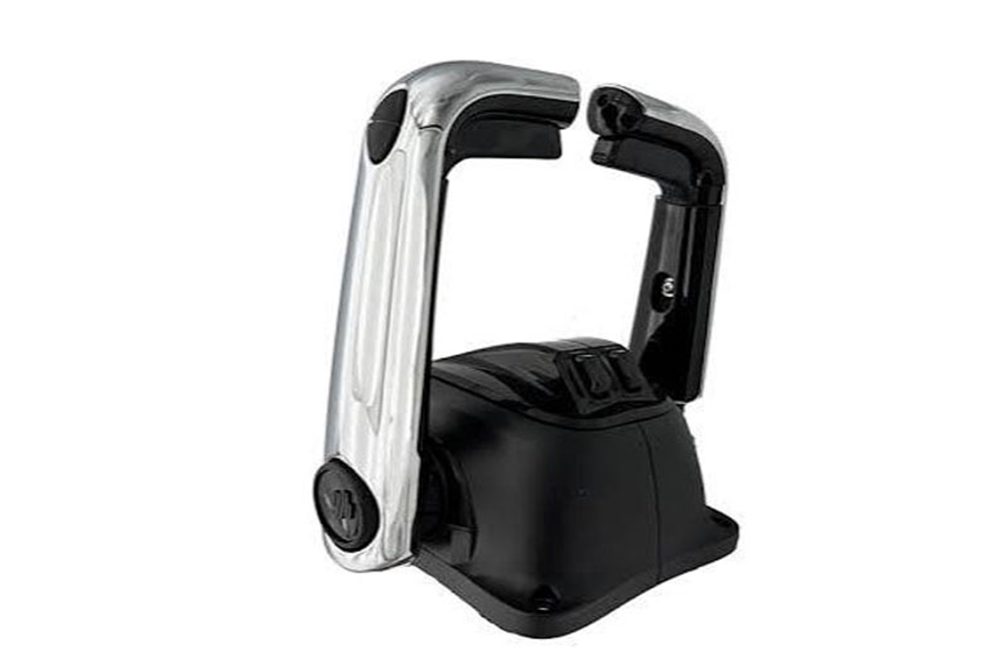 B502BCTL Dual Chrome Lever Black Base with Neutral Lock and Trim