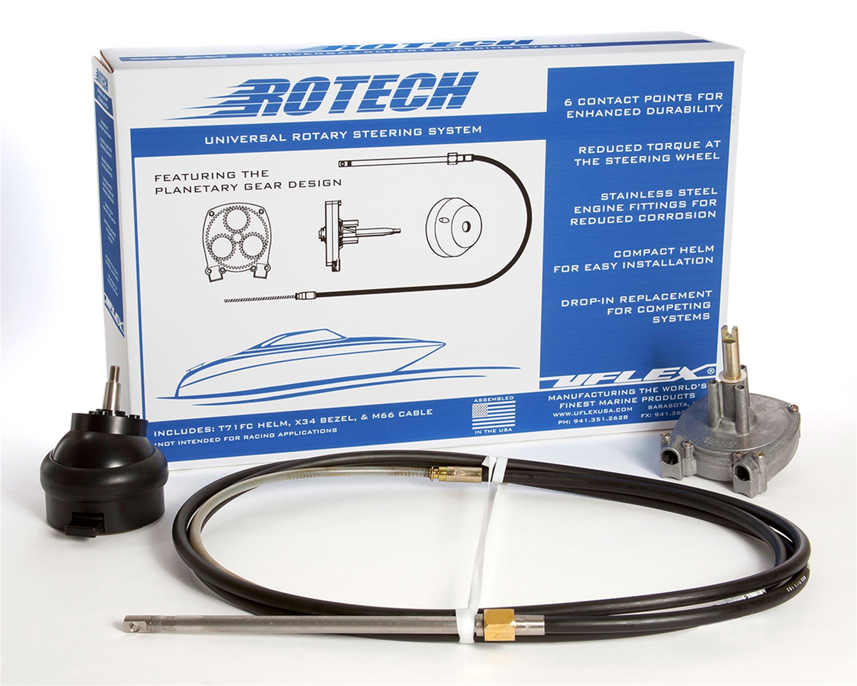 Rotech I-10 Feet Packaged Steering System W/Tilt