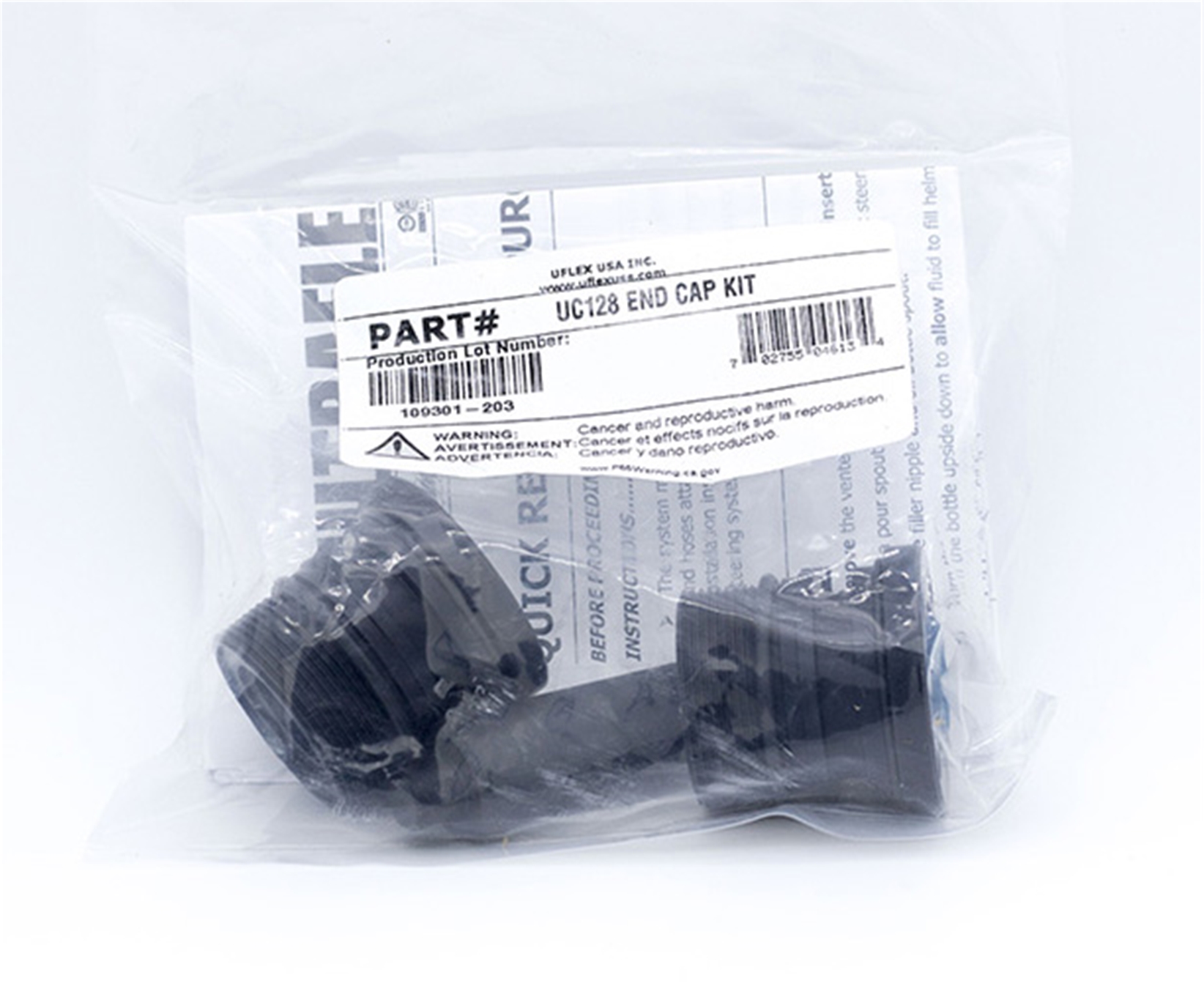 End Cap Kit for Uflex UC128-TS 1.0, 2.0, 3.0