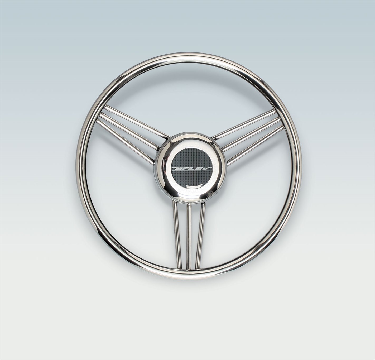 V27 Soft Grip  Stainless Steering Wheel 13.8"