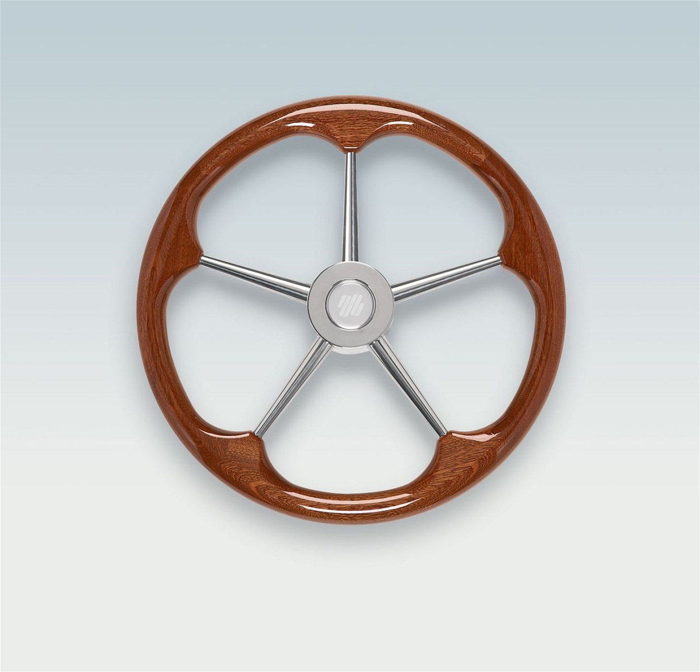 V74 41115 A 5 Spoke Polish Mahog Wheel D400