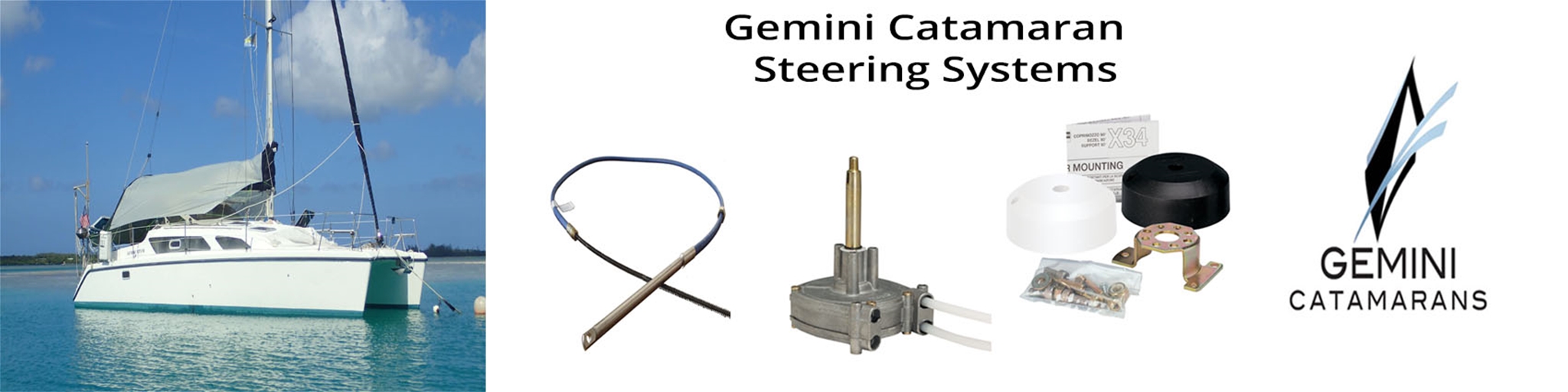 Gemini Catamaran Steering Systems Gemini Catamaran Replacement Steering Systems