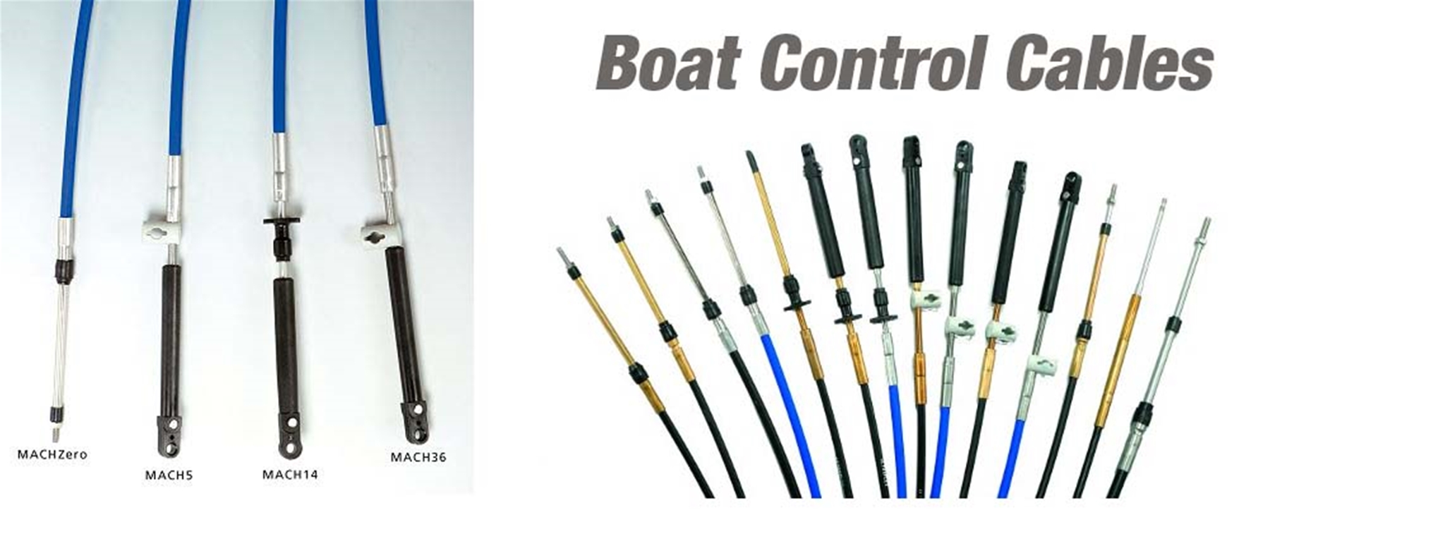 Boat Control Cables for throttle and shift making our boat moore easier to use. 